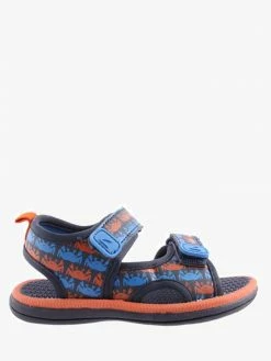Clarks Kids AC112 FISHER NAVY/TANGERINE