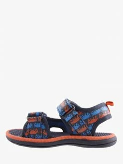 Clarks Kids AC112 FISHER NAVY/TANGERINE