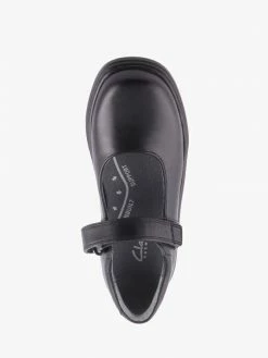 Clarks AC26 INDULGE BLACK 1-BAR E-FIT School