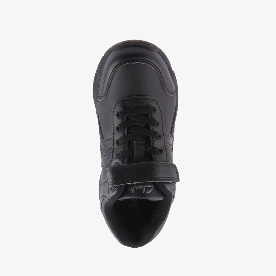 Clarks School AC33 ARCHER BLACK LACE/VELCRO 4 Clarks School AC33 ARCHER BLACK LACE/VELCRO