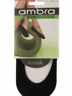 Ambra Accessories BAMBOO ECO FOOTLET 2PP BLACK