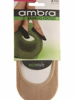 Ambra Accessories BAMBOO ECO FOOTLET 2PP NATURAL