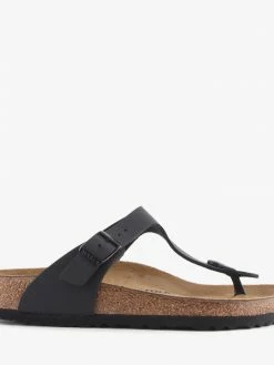 Birkenstock Women B45 GIZEH BLACK BIRKO-FLOR