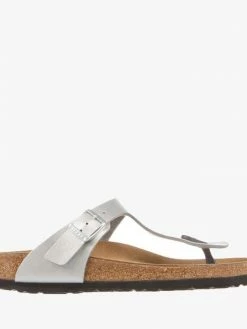 Birkenstock Women B46 GIZEH SILVER BIRKO-FLOR