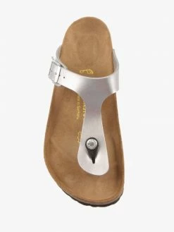 Birkenstock Women B46 GIZEH SILVER BIRKO-FLOR 7 Birkenstock Women B46 GIZEH SILVER BIRKO-FLOR