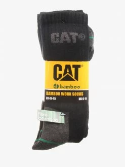 Caterpillar CW8 BAMBOO SOCK 3-PACK BLACK Accessories