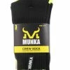 Munka DW49 CREW SOCK 6-10 HI-VIS 3PK