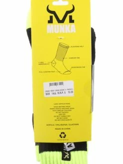 Munka DW49 CREW SOCK 6-10 HI-VIS 3PK