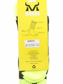 Munka Accessories DW50 CREW SOCK 11-14 HI-VIS 3PK
