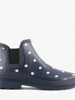 Grosby Women F202 MOLLY NAVY SPOT GUMBOOT