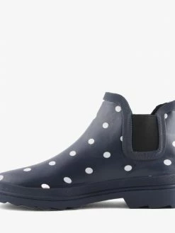 Grosby Women F202 MOLLY NAVY SPOT GUMBOOT