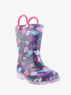 Grosby Kids FC53 DAISY LIGHTS NAVY GUMBOOT