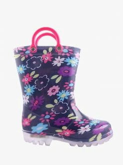 Grosby Kids FC53 DAISY LIGHTS NAVY GUMBOOT