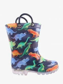 Grosby FC54 DINO LIGHTS NAVY GUMBOOT