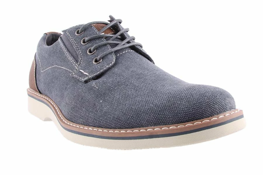 Florsheim Men JM303 BARKLAY PLAIN CANVAS DARK BLU 1 Florsheim Men JM303 BARKLAY PLAIN CANVAS DARK BLU