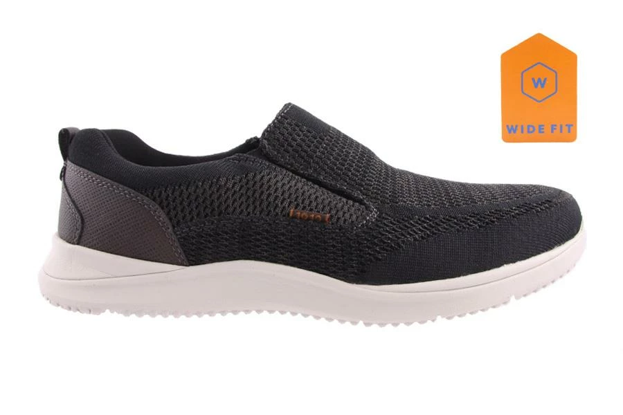 Florsheim JM307 CONWAY KNIT-SLIP ON DARK GREY 2 Florsheim JM307 CONWAY KNIT-SLIP ON DARK GREY