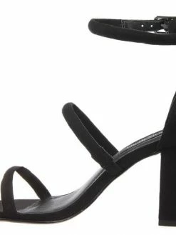 London Rebel Women L3229 BRIGHTLIGHT BLACK SUEDE