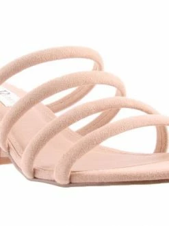 London Rebel L3472 GIZAA NUDE SUEDE/CLEAR Women