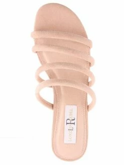 London Rebel L3472 GIZAA NUDE SUEDE/CLEAR Women
