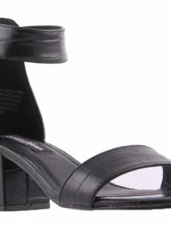 London Rebel Women L3574 SHOUTIT BLACK CROC