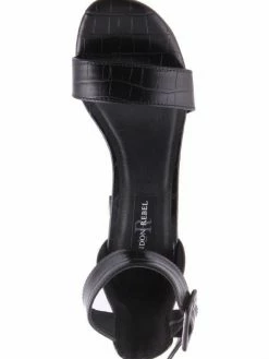 London Rebel Women L3574 SHOUTIT BLACK CROC