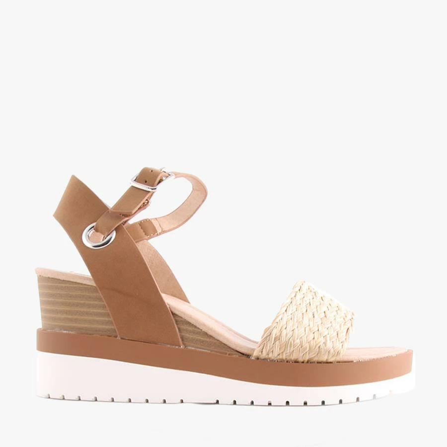 Pied A Terre Women L3811 LUELLA TAN/RAFFIA 2 Pied A Terre Women L3811 LUELLA TAN/RAFFIA