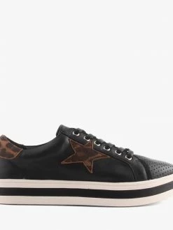 Alfie & Evie M1080 PIXIE BLACK/BRANDY LEOPARD