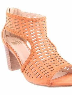 No Shoes Women S1498 RECTANGLE TAN