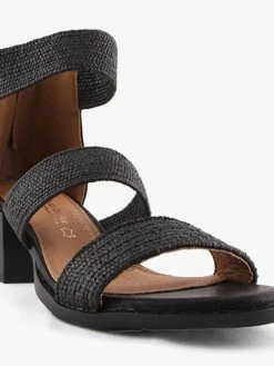 Step On Air Women S1662 FITTING BLACK RAFIA