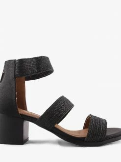 Step On Air Women S1662 FITTING BLACK RAFIA