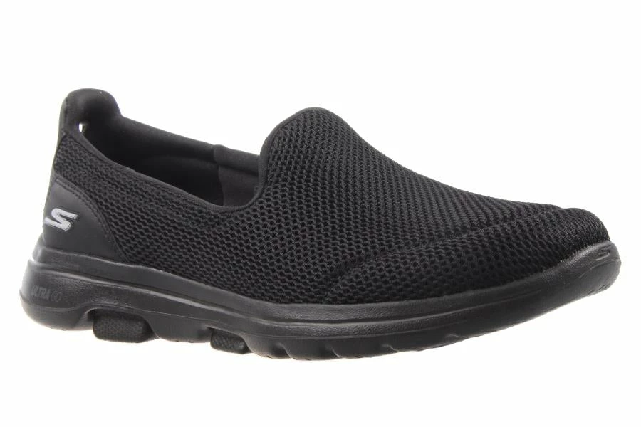 Skechers Women S370 GO WALK 5 BLACK/BLACK 1 Skechers Women S370 GO WALK 5 BLACK/BLACK