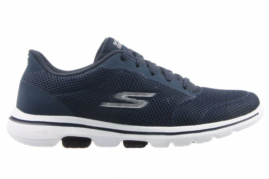 Skechers Women S376 GO WALK 5-LUCKY NAVY/WHITE LAC 2 Skechers Women S376 GO WALK 5-LUCKY NAVY/WHITE LAC