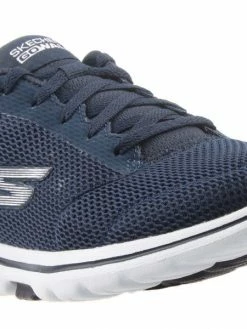 Skechers Women S376 GO WALK 5-LUCKY NAVY/WHITE LAC