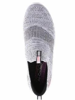Skechers Women S449 UF2-PRETTY DAZZLING WHITE/BLK 7 Skechers Women S449 UF2-PRETTY DAZZLING WHITE/BLK
