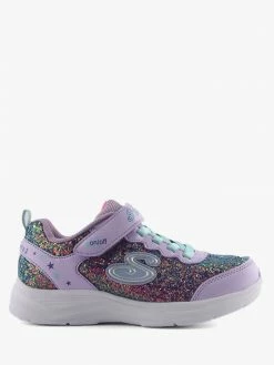 Skechers Kids SC1 GK-GLITTER N GLOW LAVENDER/AQU