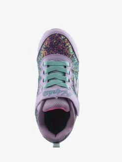 Skechers Kids SC1 GK-GLITTER N GLOW LAVENDER/AQU