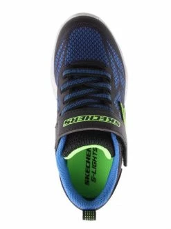 Skechers Kids SC458 VORTEX-FLASH BLACK/BLUE/LIME