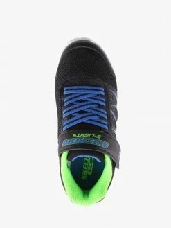 Skechers SC473 DYNAMIC-FLASH BLACK/BLUE/LIME Kids
