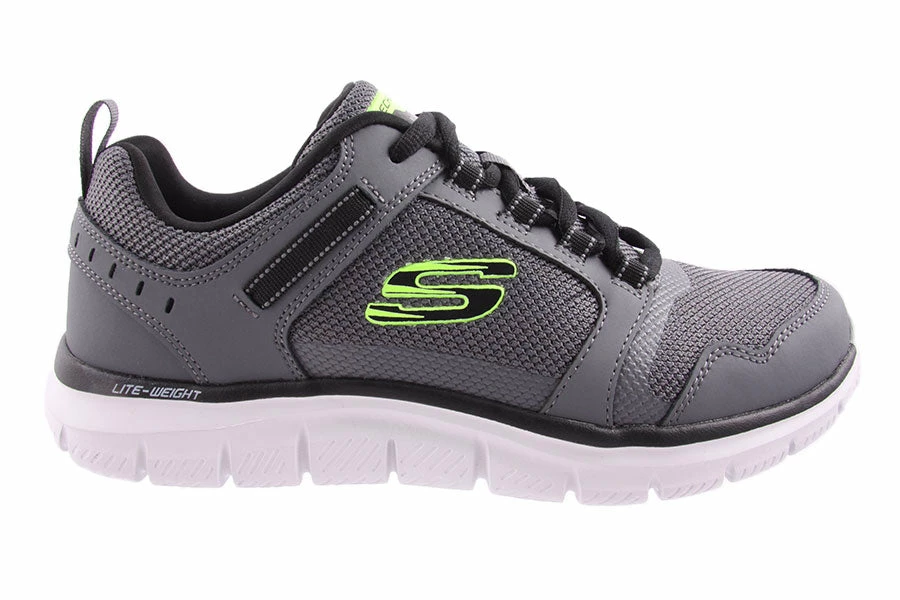 Skechers SM326 TRACK-KNOCKHILL CHARCOAL/BLK 2 Skechers SM326 TRACK-KNOCKHILL CHARCOAL/BLK