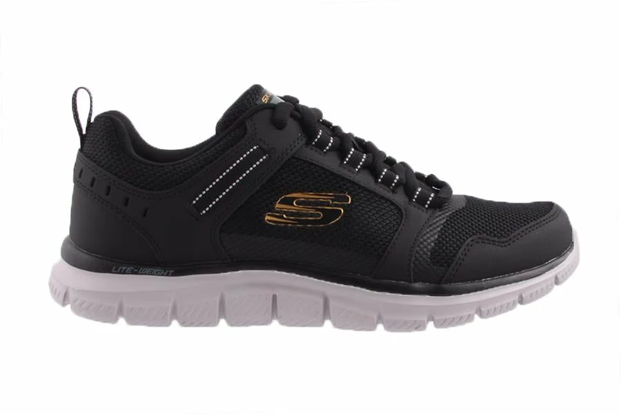 Skechers SM327 TRACK-KNOCKHILL BLACK/GOLD Men 2 Skechers SM327 TRACK-KNOCKHILL BLACK/GOLD Men