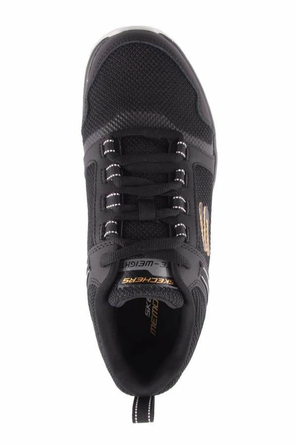 Skechers SM327 TRACK-KNOCKHILL BLACK/GOLD Men 4 Skechers SM327 TRACK-KNOCKHILL BLACK/GOLD Men