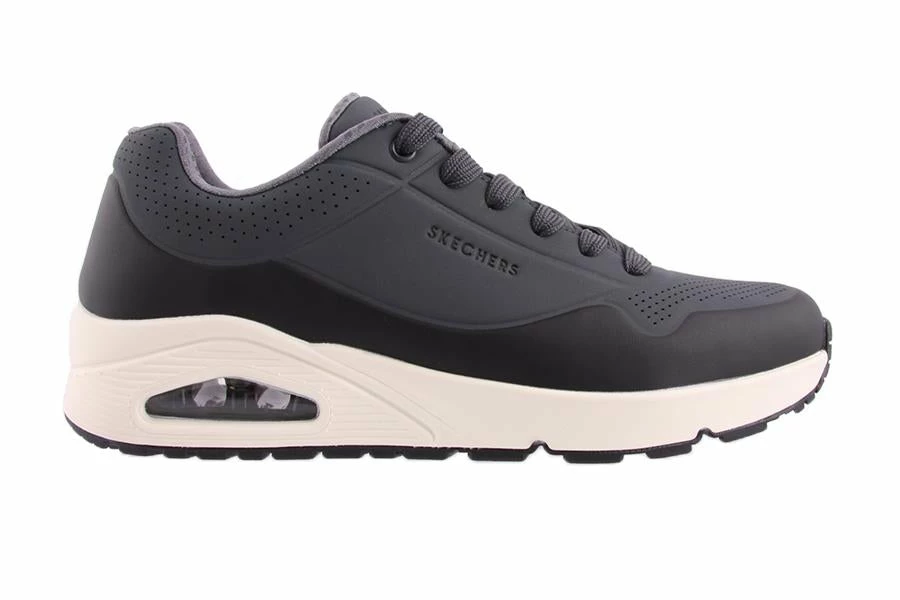 Skechers Men SM340 UNO-TIMELINE GREY/BLACK 2 Skechers Men SM340 UNO-TIMELINE GREY/BLACK