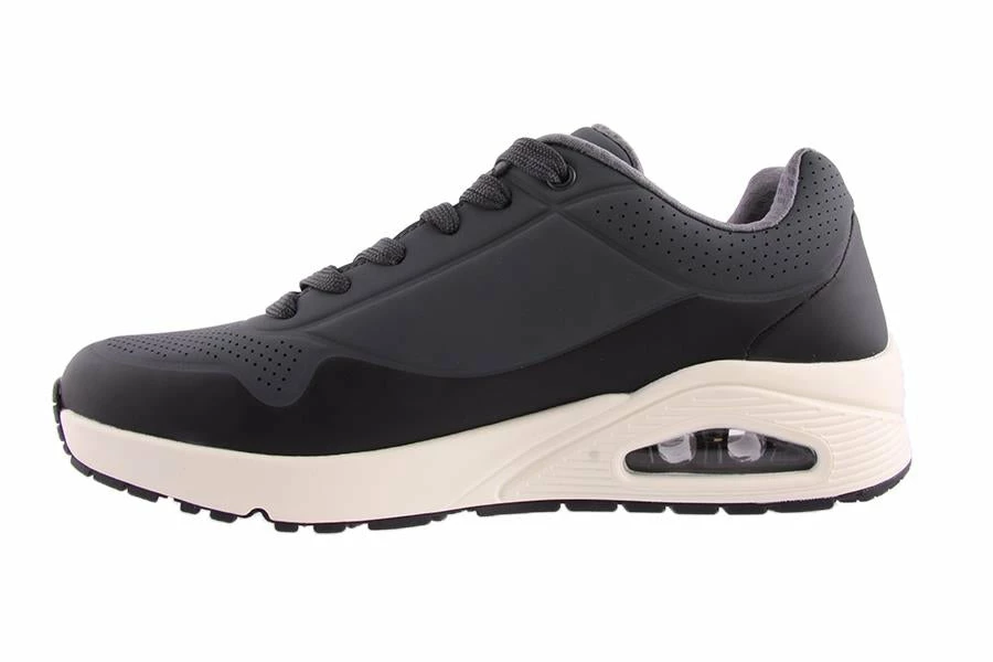 Skechers Men SM340 UNO-TIMELINE GREY/BLACK 3 Skechers Men SM340 UNO-TIMELINE GREY/BLACK