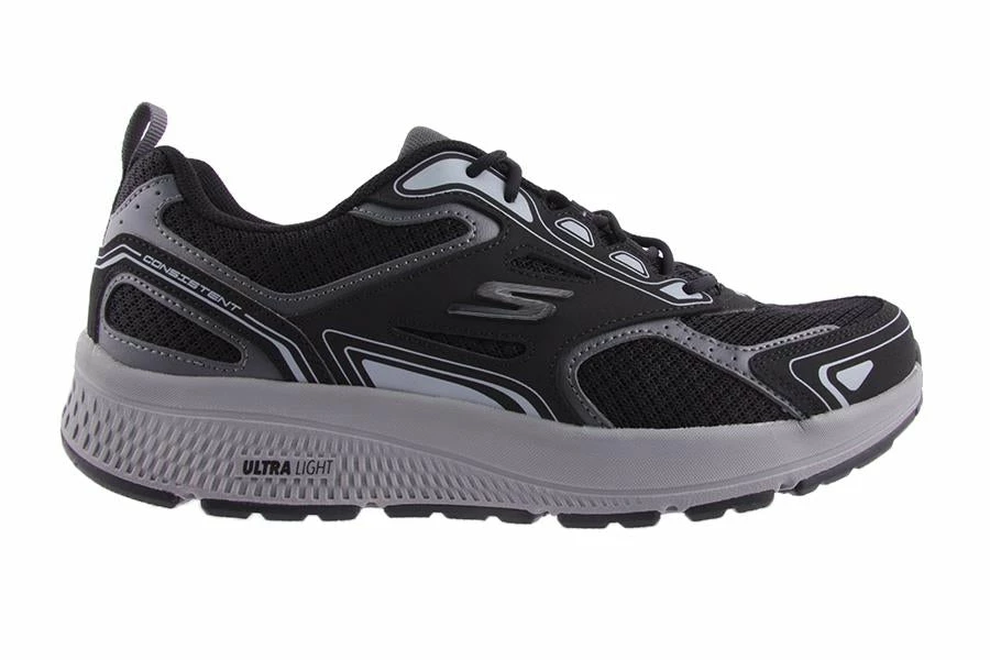 Skechers Men SM343 GO RUN-CONSISTANT BLACK/GREY 2 Skechers Men SM343 GO RUN-CONSISTANT BLACK/GREY