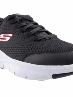 Skechers SM351 ARCH FIT LACE BLACK/RED Men